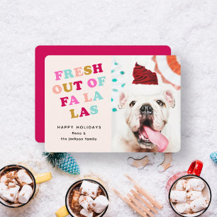 Cartes Pour Fêtes Annuelles Falala Retro Noël Fêtes Animaux de Compagnie Chi