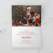 Cartes Pour Fêtes Annuelles Falalalala Bold Script amusant classique de Noël p (Intérieur)