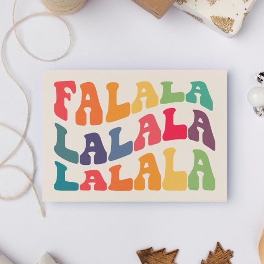 Cartes Pour Fêtes Annuelles Falalalala Super Vavy Noël coloré