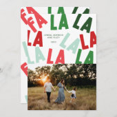 Cartes Pour Fêtes Annuelles FaLaLaNoël (Devant / Derrière)