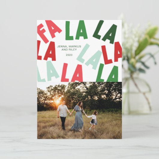 Cartes Pour Fêtes Annuelles FaLaLaNoël (Debout devant)