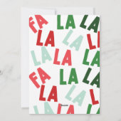 Cartes Pour Fêtes Annuelles FaLaLaNoël (Dos)