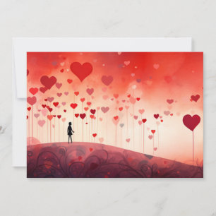 Cartes Pour Fêtes Annuelles Fall in Love : Ecrivez votre lettre - Valentine Ca