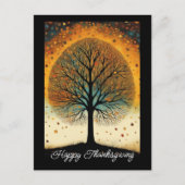 Cartes Pour Fêtes Annuelles Fall Tree Fine Art Holiday Thankesgiving (Devant)