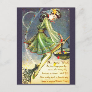 Cartes Pour Fêtes Annuelles Falln Easter Witch