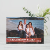 Cartes Pour Fêtes Annuelles Famille (Debout devant)