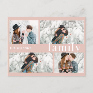 Cartes Pour Fêtes Annuelles famille chic moderne multi photo