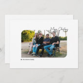 Cartes Pour Fêtes Annuelles Famille & Chien Joyeux Noël & Joyeux Howlidays (Devant / Derrière)