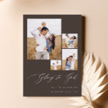 Cartes Pour Fêtes Annuelles Famille chrétienne moderne Photo religieuse Noël<br><div class="desc">"Carte de Noël de la Famille chrétienne moderne" est une représentation émouvante des moments de joie d'une famille, enveloppée dans l'embrassement des bénédictions de Dieu. Dans un cadre serein de champs dorés, les interactions franches de la famille dépeignent une tapisserie vivante d'amour, d'unité et de foi. Le collage d'images sur...</div>