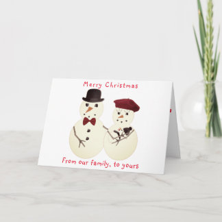 Cartes Pour Fêtes Annuelles Famille Christmas greeting card