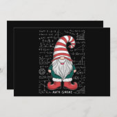 Cartes Pour Fêtes Annuelles Famille de gnome mathématique groupe correspondant (Devant / Derrière)