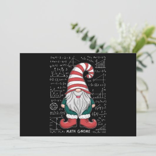 Cartes Pour Fêtes Annuelles Famille de gnome mathématique groupe correspondant (Debout devant)