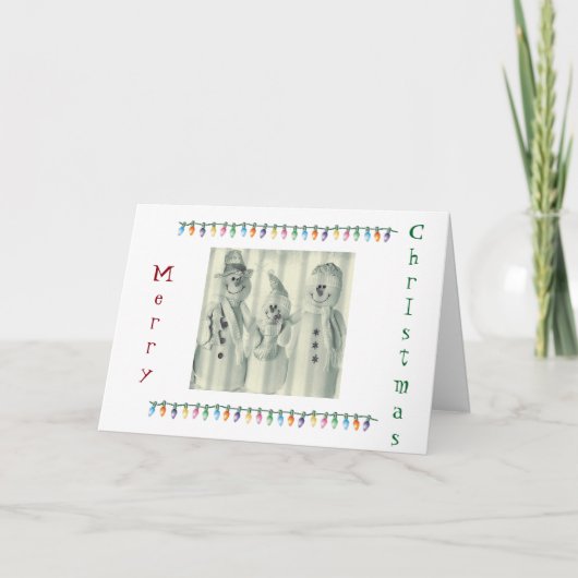 CARTES POUR FÊTES ANNUELLES **FAMILLE DE MORTS NOEUDS** DIRE MERY NOËL (Devant)