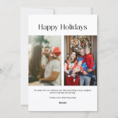 Cartes Pour Fêtes Annuelles Famille de Noël (Dos)