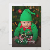 Cartes Pour Fêtes Annuelles Famille de Noël (Devant)