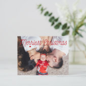 Cartes Pour Fêtes Annuelles Famille de Noël la plus agréable (Debout devant)