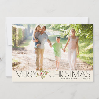 Cartes Pour Fêtes Annuelles Famille de Noël moderne Joyeux voeux photo