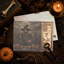 Famille de Scarecrow Vintage Épouvantable Hallowee
