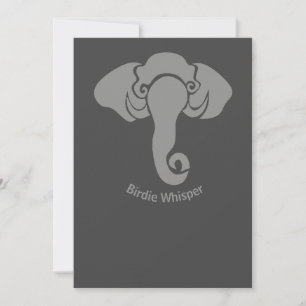 Cartes Pour Fêtes Annuelles Famille d'éléphants gris GOP Républicain