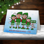 Cartes Pour Fêtes Annuelles Famille d'elfes (brunette3) Noël<br><div class="desc">Téléchargez vos photos et transformez votre famille en cette adorable famille d'elfes ! SUIVEZ CES CONSEILS POUR LES MEILLEURS RÉSULTATS : Pour chaque photo, une photo pleine, face frontale avec éclairage naturel (ou extérieur) est préférable, avec cheveux arrachés du visage. Si l'image que vous téléchargez ne correspond pas au cadre,...</div>