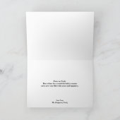 Cartes Pour Fêtes Annuelles Famille Fox en forêt Pleine lune neige (Intérieur)