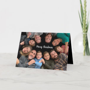 Cartes Pour Fêtes Annuelles Famille Joyeux Noël Photo vacances
