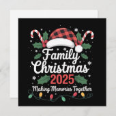 Cartes Pour Fêtes Annuelles Famille Noël 2025 Groupe d'équipage Famille corres (Devant / Derrière)