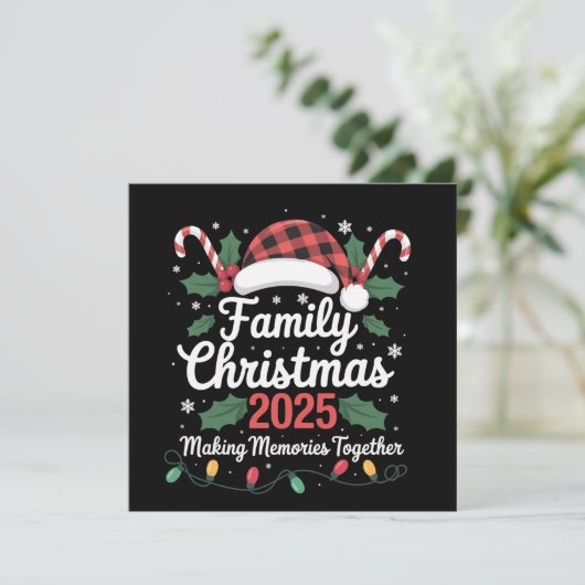 Cartes Pour Fêtes Annuelles Famille Noël 2025 Groupe d'équipage Famille corres (Debout devant)