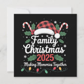Cartes Pour Fêtes Annuelles Famille Noël 2025 Groupe d'équipage Famille corres (Devant)
