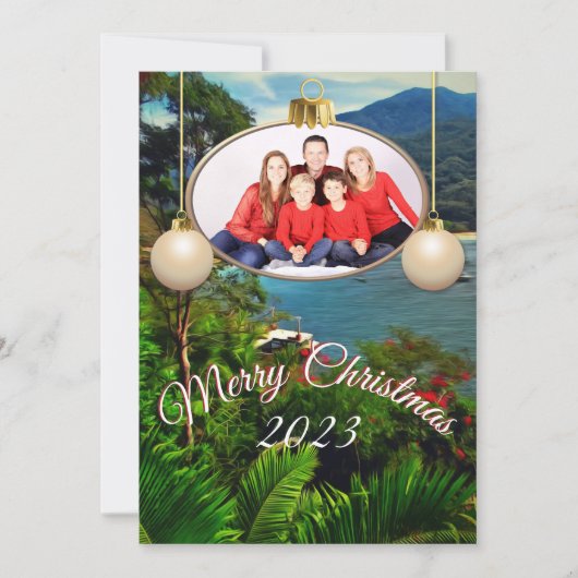 Cartes Pour Fêtes Annuelles Famille Noël Yelapa Voir 0828 (Devant)