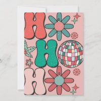 Famille photo Retro Vintage Christmas HoHoHo