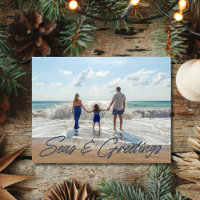 Famille Plage côtière Photo Noël