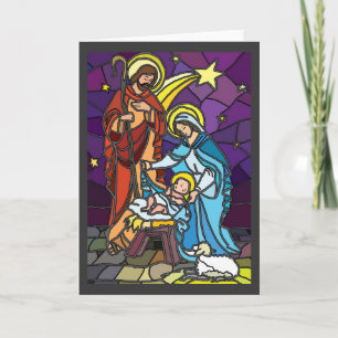 Cartes Pour Fêtes Annuelles Famille sainte