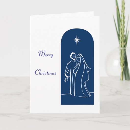 Cartes Pour Fêtes Annuelles Famille sainte (Devant)