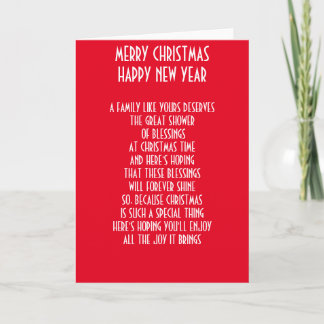 CARTES POUR FÊTES ANNUELLES FAMILLE SPÉCIALE À NOËL