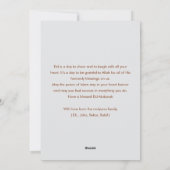 Cartes Pour Fêtes Annuelles Family Prayer and Iftar Feast Eid Mubarak Card (Dos)