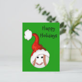 Cartes Pour Fêtes Annuelles Fans de baseball Noël (Debout devant)