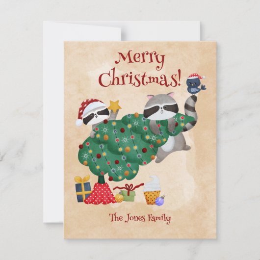 Cartes Pour Fêtes Annuelles Fantaisie de Noël (Devant)