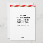 Cartes Pour Fêtes Annuelles Fantastique Noël cycliste (Dos)