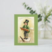Cartes Pour Fêtes Annuelles Fantastique Saint Patrick Vintage (Debout devant)