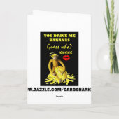 Cartes Pour Fêtes Annuelles Fantastique Saint-Valentin de singe (Dos)