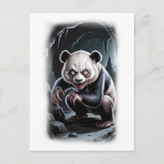 Cartes Pour Fêtes Annuelles Fantasy Panda Parody Movie Character on a White