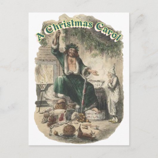 Cartes Pour Fêtes Annuelles Fantôme de cadeau de Noël (Devant)