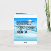 Cartes Pour Fêtes Annuelles Fantôme de Noël présent (Dos)