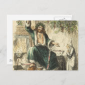 Cartes Pour Fêtes Annuelles Fantôme de Noël présent (Devant / Derrière)