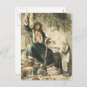 Cartes Pour Fêtes Annuelles Fantôme de Noël présent (Devant / Derrière)