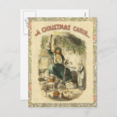 Cartes Pour Fêtes Annuelles Fantôme de Noël Présent Scrooge (Devant / Derrière)