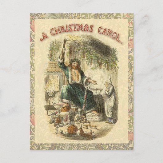 Cartes Pour Fêtes Annuelles Fantôme de Noël Présent Scrooge (Devant)