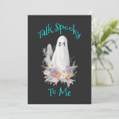 Cartes Pour Fêtes Annuelles Fantôme de Spectre Murmurant (Debout devant)