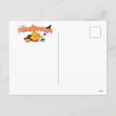 Cartes Pour Fêtes Annuelles Fantôme d'Halloween avec citrouilles (Dos)
